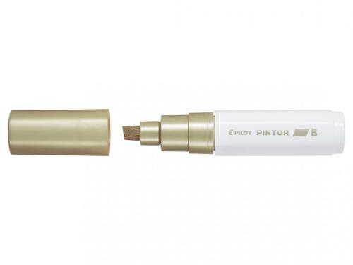 Pilot Pintor Broad Chisel Tip Paint Marker 8mm Gold (Single Pen) 4902505557156