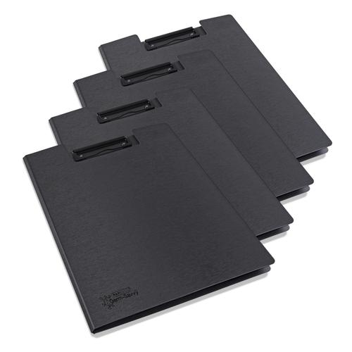 Rapesco Germ Savvy Antibacterial A4 Foldover Clipboard Black (Pack 4) - 1641 Rapesco Office Products Plc