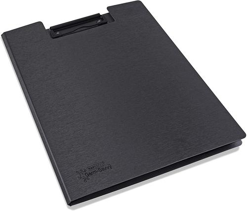This Rapesco foldover clipboard with low profile clip features our special Germ-Savvy antibacterial agent, which kills 99% of bacteria. This long-lasting, portable clipboard with its protection agent also has a low-profile clip for convenient storage. Lightweight to transport, whether in a rucksack, briefcase or held in the hand, making it ideal for businesses, individuals and schools. The matt textured black cover is made from durable, non-toxic polypropylene material making it acid and PVC free, another safety bonus. The black coated metal clip is riveted to the board for stability and features a strong spring mechanism to hold your papers in place, whilst the plastic corners give added grip and protection. The clip will hold A4 papers or a refill pad of up to 100 sheets (80gsm) and it also doubles up as a handy slot to hold your pen/pencil.