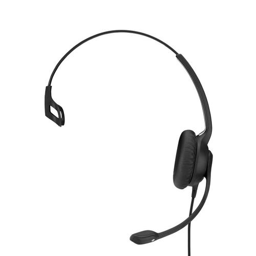 The SC 230 (single-sided) headset is a  professional wired headset that offers Sennheiser Voice Clarity, all-day comfort, robust quality, perfect fit, and a noise-cancelling microphone.Sennheiser’s Easy Disconnect plugs are ideal for contact centres and hot desking offices, where users frequently change shifts or switch between workstations. With their simple, quick release mechanism, durable Easy Disconnect plugs are designed to withstand the repetitive plugging and unplugging of shift changes.With metal-reinforced headbands and all-around robust and durable design, these headsets were built to last.With its bendable boom arm, your microphone remains in an optimal position for your voice to be picked up clearly, and stays in place without adjustment, all day long. Wear it on the right or on the left, it’s up to you. Thanks to its 350° rotation axis, your microphone can always be placed at the angle that suits you best.Included in the box:Headset, acoustic leatherette ear pad/s mounted on the headset, cable/clothing clip mounted, carry pouch, safety guide, quick guide
