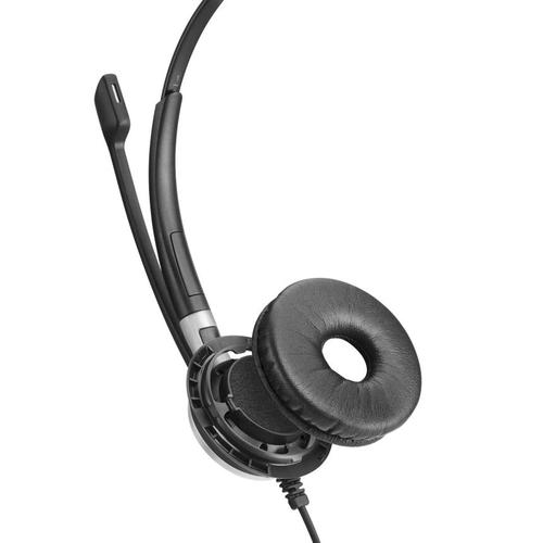 The Epos Impact SC 665 USB-C is a premium wired headset specifically designed for quality conscious contact centre and office professionals requiring outstanding sound performance. Offering connectivity to PC/Softphone or mobile devices using USB-C or 3.5mm jack. Superb sound in a high-quality durable design. Featuring AciveGuard technology and ultra noise-cancelling microphones for an incredibly accurate and clear listening experience. With a comfortable fit that lasts all day and a robust sense of quality, the Impact 600 headsets are built to sound superb, look stunning and outlast the competition even in the toughest contact centre or office environment.
