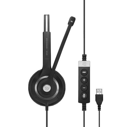 Epos Impact SC 260 USB MS Ii Wired Binaural Headband Headset Black 1000579 Headsets & Microphones SEN00354