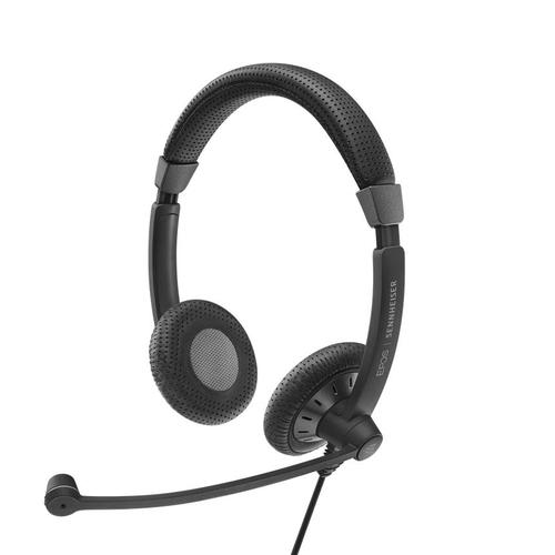 Epos SC 75 USB MS Wired Binaural Headband Headset Black 1000635 - SEN00316