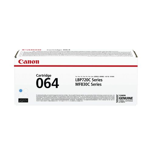 Canon 064 Cyan Toner Cartridge 5K pages - 4935C001 CACRG064C