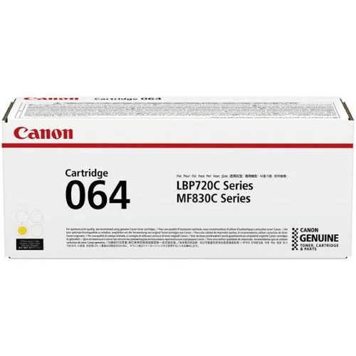 Canon 064 Yellow Toner Cartridge 5K pages - 4931C001 CACRG064Y