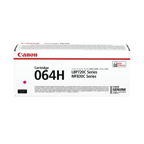 Canon 064H Magenta High Yield Toner Cartridge 1.3k - 4934C001