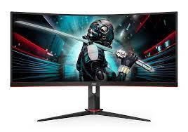 8AOCU34G2X | 34” curved gaming monitor with 144 Hz, 1ms response time and 21:9 wide screen resolution.The CU34G2X maximizes your gaming experience. Thanks to its WQHD resolution this 34” curved monitor provides extremely detailed and clear images. Additionally, its 144Hz refresh rate, 1ms response time and FreeSync provide an extremely smooth gameplay.