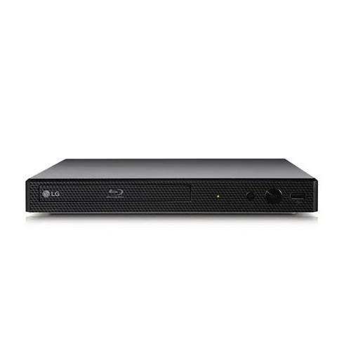 LG BP350 Smart Blu Ray and DVD Player Wireless Upscales to 1080p Playback and Sound DVD Blu Ray Dolby DTS HD and Dolby True HD Decoding 1xHDMI 1xUSB