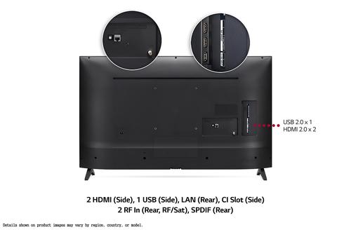 LG 43 Inch 43UP75006LF 4K Ultra HD LED Smart TV webOs Smart Platform Al Sound 2xHDMI Ports 1xUSB.20 Port 2xRF Ports HDCP LG Electronics