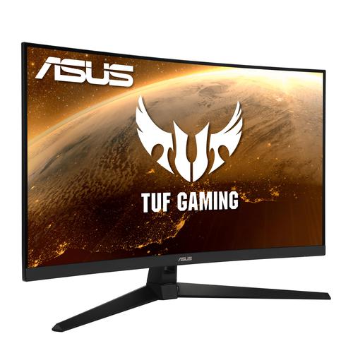 8ASVG32VQ1BR | TUF Gaming VG32VQ1BR is a 31.5-inch, WQHD (2560x1440), curved display with an ultrafast 165Hz refresh rate designed for professional gamers and those seeking immersive gameplay. Those are some serious specs, but not even the most exciting thing the VG32VQ1BR has in store. Its impressive curved display features a 165Hz refresh rate and Adaptive-Sync (FreeSync™ Premium) technology, for extremely fluid gameplay without tearing and stuttering.