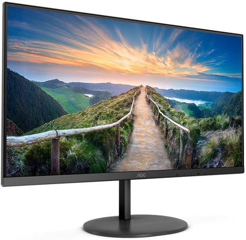 8AOQ27V4EA | Thin and sleek 27” IPS monitor with stunning visual and wide viewing anglesThe Q27V4EA boasts a 3-sides frameless and flat 27” IPS display with QHD resolution, into a minimal, compact design. Packed with features, this model includes easy-on-the-eye technologies like Flicker-Free and Low Blue Light, Adaptive Synch and 75Hz refresh rate.