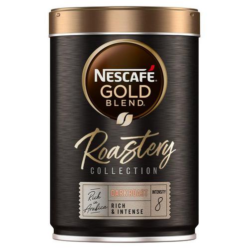 Nescafe Gold Blend Roastery Collection Dark Roast Instant Coffee 100g (Single Tin) 12465134