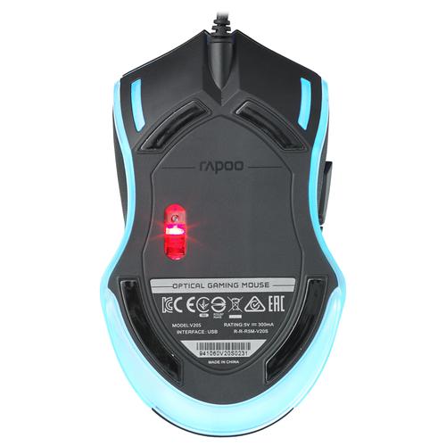 Rapoo V20S 3000 DPI Ambidextrous USB Type-A Optical Gaming Mouse 8RA19241