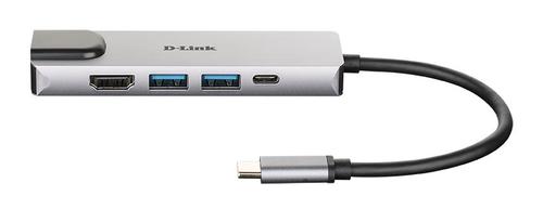 D Link 5in1 USB C Dock with HDMI Ethernet and Power Delivery