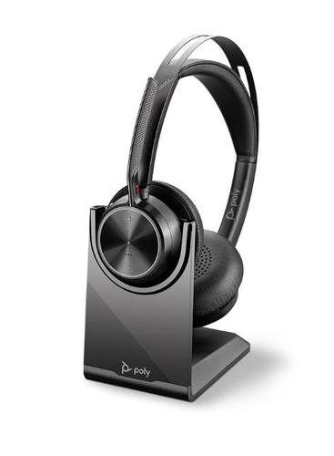 HP Poly Voyager Focus 2 UC Wireless USB-A Headset with Charge Stand Headsets & Microphones 8PO77Y86AA