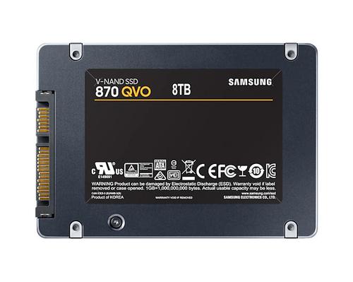 Samsung 8TB 870 2.5 Inch QVO SATA VNAND MLC Internal Solid State Drive Up to 560MBs Read Speed Up to 530MBs Write Speed 8SAMZ77Q8T0BW
