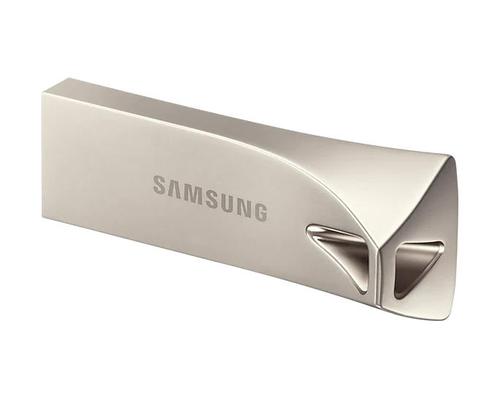 Samsung 64GB Bar Plus USB3.1 Flash Drive Champagne Silver Read Speeds of up to 300MBs Write Speeds of up to 30MBs Samsung