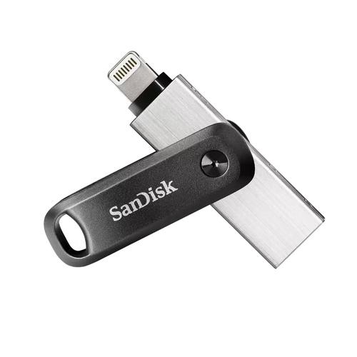 SanDisk 128GB iXpand USB3.0 Lightning Flash Drive Dual Purpose Swivel with Keyring Hole SanDisk