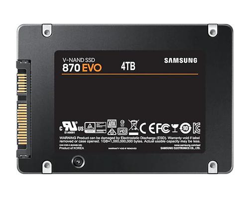 Samsung 870 EVO 2.5 Inch 4TB Serial ATA III VNAND Internal Solid State Drive Up to 560MBs Read Speed Up to 530MBs Write Speed 8SAMZ77E4T0BEU