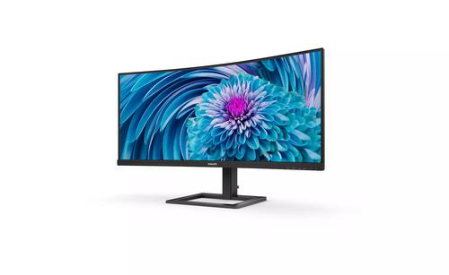 Philips E Line 346E2CUAE 34 Inch 3440 x 1440 Full HD Resolution Curved Wide Quad HD 100Hz Refresh Rate DisplayPort USB HDMI USB C LED Monitor 8PH346E2CUAE Buy online at Office 5Star or contact us Tel 01594 810081 for assistance