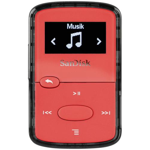 SanDisk Clip Jam 8GB MP3 Player Red SDMX26-008G-E46R