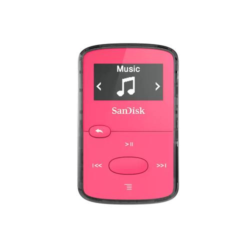 SanDisk Clip Jam 8GB MP3 Player Pink SDMX26-008G-E46P