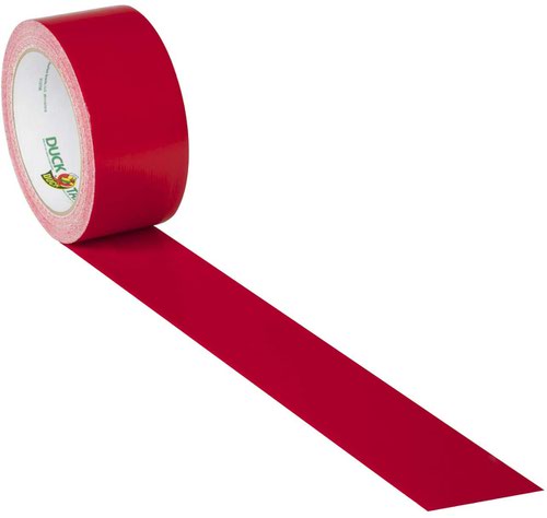 Ducktape Coloured Tape 48mmx18.2m Red (Pack of 6) 1265014 - SUT03506