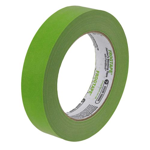 SUT31350 | Frogtape Multisurface Masking Tape is a premium grade painters tape for most common paint applications. Made with exclusive PaintBlock Technology, the super absorbent polymer reacts with the water in emulsion paint and instantly gels to form a micro-barrier that seals the edges of the tape to prevent paint bleed. Recommended for use on cured painted walls, wood trim, glass, metal and stone.