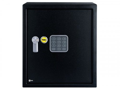 Yale Black Large Value Safe - Programmable Digital Keyboard; Steel Construction