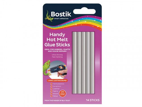 Bostik Handy Glue Stick Hot Melt Clear 74g Pack of 14