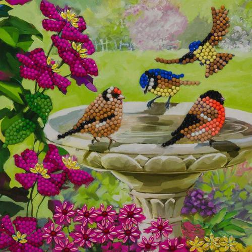 Crystal Art Birds 18 x 18cm Card CCK-A50