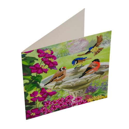 Crystal Art Birds 18 x 18cm Card CCK-A50 Craft Buddy