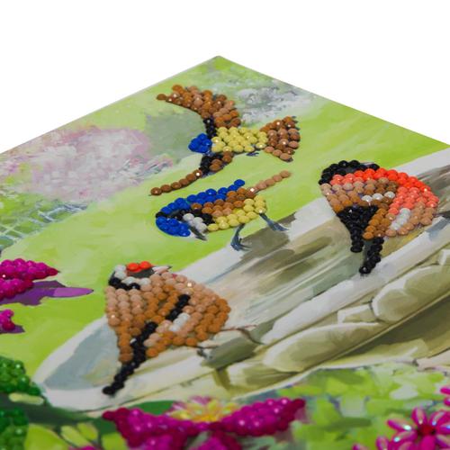 Crystal Art Birds 18 x 18cm Card CCK-A50 Craft Materials and Kits 10229CB