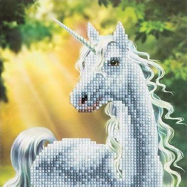 Crystal Art Sunshine Unicorn 18 x 18cm Card CCK-A2