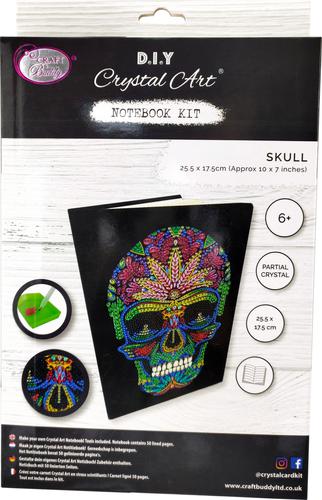 Crystal Art Skull Notebook CANJ-4  10138CB