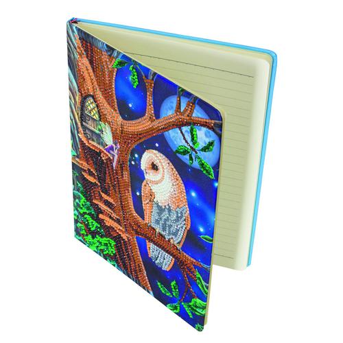 Crystal Art Owl and Fairy Tree Notebook CANJ-1