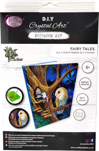 Crystal Art Owl and Fairy Tree Notebook CANJ-1 Notebooks 10124CB