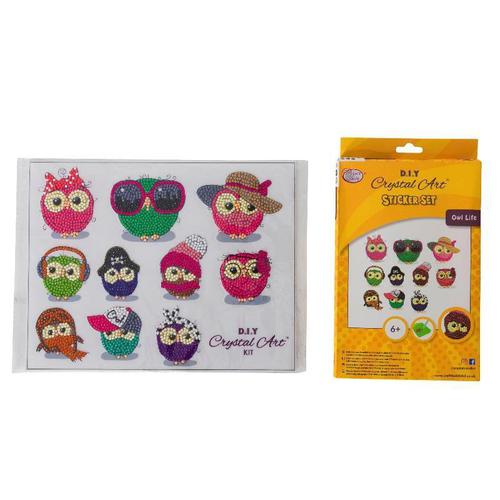 Crystal Art Owl Life 21 x 27cm Sticker Set CAMK-2020SET2 10110CB Buy online at Office 5Star or contact us Tel 01594 810081 for assistance