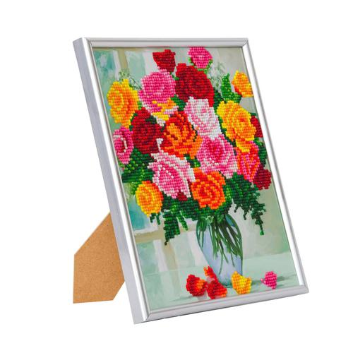 Crystal Art Flowers 21 x 25cm Picture Frame Kit CAM-24 Craft Materials and Kits 10103CB
