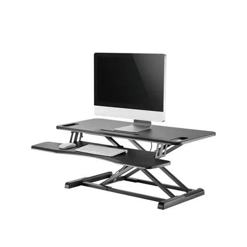 Neomounts Sit/Stand Desktop Workstation Black NS-WS300BLACK | NEO44712 | NewStar