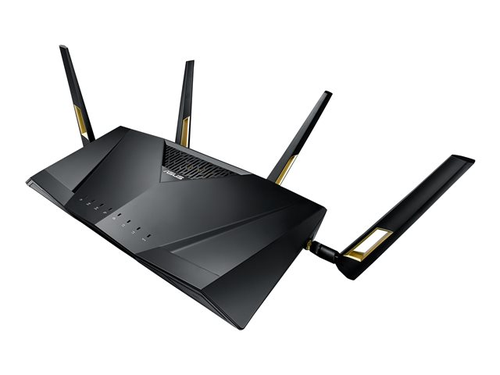 ASUS RT AX88U Wireless Dual Band GB Router PS5 Compatible Warp Speed WiFi Built for Multi Device Households 8 Port Switch