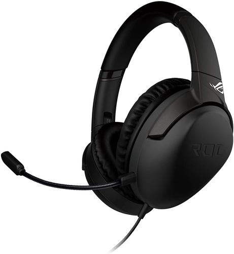 ASUS ROG Strix Go USB C RGB Gaming Headset AI Noise Cancelling Microphone Exceptional Hi Res Audio Exclusive Essence Driver Airtight Chamber Design