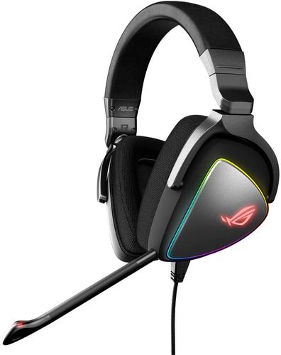 ASUS ROG Delta 7.1 USB C Gaming Headset with High Res ESS Quad DAC Circular RGB Lighting Effect Aura Sync Technology ROG Armoury Software