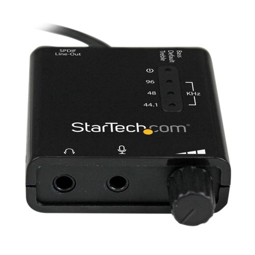 StarTech.com USB Stereo Audio Adapter External Sound Card with SPDIF Digital Audio