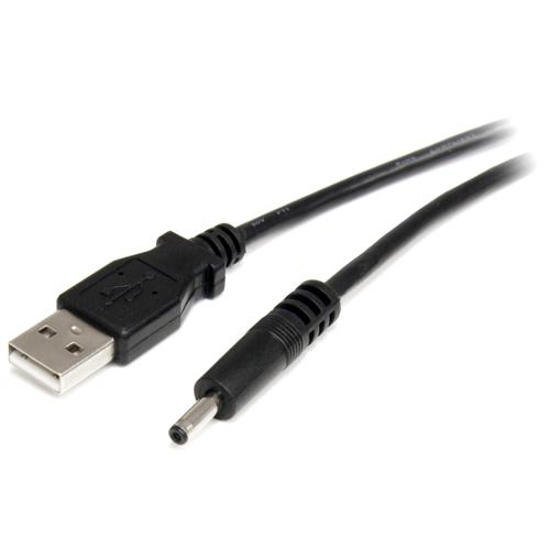 StarTech.com 2m USB to 3.4mm Power Cable Type H Barrel Black