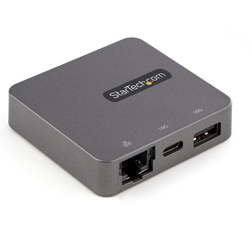 StarTech.com USB C Multiport Adapter Mini Dock USB C to 4K HDMI or 1080p VGA Video 10Gbps USB GbE Portable Travel Laptop Dock StarTech.com