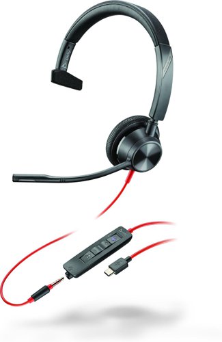 HP Poly Blackwire 3315 USB-C MS Monaural Headset