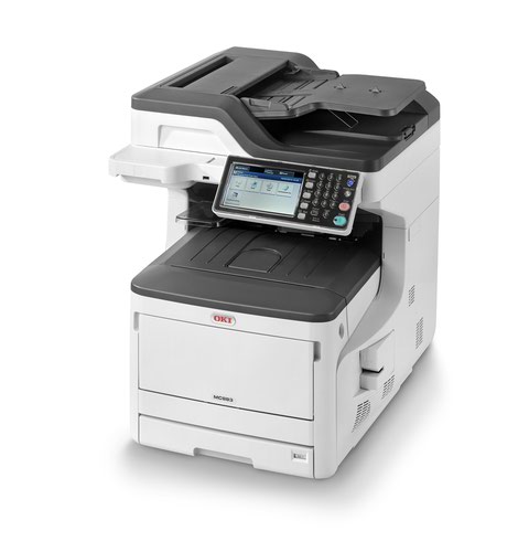 8OK9006111 | With fast print and copy speeds, the high capacity MC883 A3 colour multifunction printer is the ideal solution for the larger, demanding workgroups. Low user intervention and lower running costs, together with the easy-to-use operator panel help keep busy teams productive.