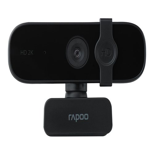 Rapoo XW2K HD 2K 30 FPS USB 2.0 VGA Webcam Black 2560 x 1440 Pixels Resolution 85 Degree Wide Angle View