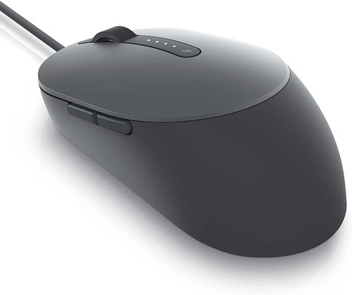8DEMS3220GY | High precisionWork faster and smarter with the Dell Laser Wired Mouse - MS3220. The 3200 DPI sensitivity lets you navigate smoothly and easily across high-resolution 4K monitors. Adjust to your preferred preset DPI in moments with a simple click of the toggle button.Quick accessTwo shortcut buttons let you easily move back and forth quickly through the web pages. Or you can program these shortcut buttons to your preferred commands or applications.Simple managementThe Dell Peripheral Manager allows you to conveniently customize and manage your keyboards and mice. For the Dell Laser Wired Mouse, you can program shortcuts, get connectivity status and the latest firmware updates easily.Ambidextrous designIts symmetrical design makes it great for both left and right-handed users. This allows easy deployment across the entire organization.Best with Dell PCsRigorous testing ensures that this mouse is designed to work perfectly with Dell systems. Plug and play easily without the hassle of setup.Fuss-free serviceDell’s Advanced Exchange Service ships you a replacement unit the next business day should the mouse become faulty during the 3-years warranty period.